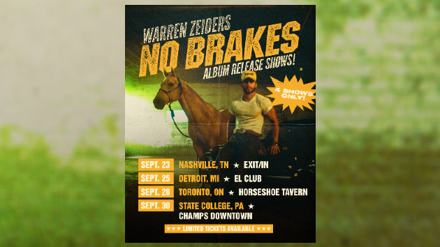 Warren Zeiders maps out the 'No Brakes' underplays for third album